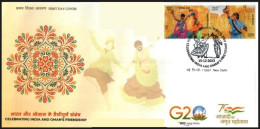 India 2023 India - Oman Joint Issue First Day Cover FDC As Per Scan - Cartas & Documentos