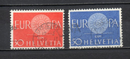 SUISSE   N° 666 + 667    OBLITERES   COTE  0.80€  EUROPA - Usati