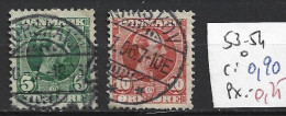 DANEMARK 53-54 Oblitérés Côte 0.90 € - Used Stamps