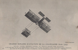 GRANDE SEMAINE D AVIATION DE LA CHAMPAGNE AOUT 1909 BIPLAN VOISIN - Meetings