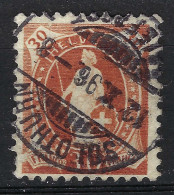 SUISSE Ca.1862: Le ZNr. 68C, "Helvétie Debout", Obl. CAD "Solothurn", Touché SO - Usati