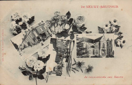 89 , Cpa  De NEUVY SAUTOUR , Je Vous Envoie Ces Fleurs   (04231.MS2) - Neuvy Sautour