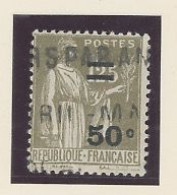 VARIÉTÉ - N°298  -PAIX 50 /1,25 OLIVE  Obl - "C" DE 50° FERMÉ( Maury 298 C) - Gebraucht