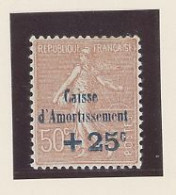 VARIÉTÉ - N°250a  -N* -SANS POINT SUR LE I D'AMORTISSEMENT - Nuovi