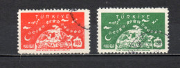 TURQUIE    N° 1423 + 1424  OBLITERES    COTE  1.50€    OTAN - Gebraucht