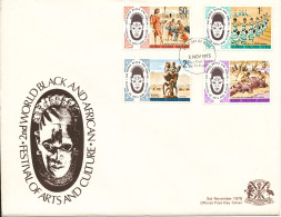 Kenya, Uganda & Tanzania FDC 3-11-1975 2nd World Black And African Festival Of Arts And Culture Complete Set Of 4 With - Kenya, Ouganda & Tanzanie