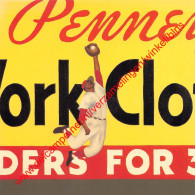Penney's Work Clothes - Baseball - Vincent Scilla - 15x15cm - Honkbal