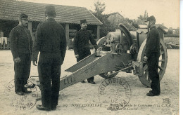 Cpa Fontainebleau Artillerie Lourde De Campagne - Fontainebleau