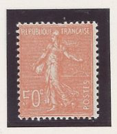 VARIÉTÉ - N° 199  N*  SEMEUSE LIGNÉE 50 C ROUGE -5 DE 50 PARTIELLEMENT EFFACÉ ( Cérès N*199 P) - Nuovi