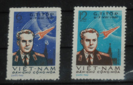 VIETNAM 1961, Gherman Titov, Space, Mi #181-2, MNH** - Viêt-Nam