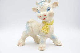 PIEPER POUET SQUEAKY: UNKNOWN COW - L=16 - Rubber - Vinyl -1950's - Smurfs