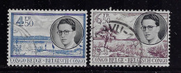 BELGIAN CONGO 1955 SCOTT #292,293 USED - Gebraucht