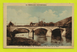 22 Le Château De TONQUEDEC N°328 A.W Et Le Pont Sur Le Guer En 1949 - Tonquédec