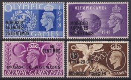 F-EX45233 MOROCCO AGENCIES MARRUECOS MH 1948 OLYMPIC GAMES LONDON OVERPRINT.  - Verano 1948: Londres