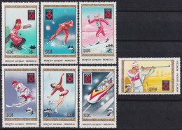 F-EX46852 MONGOLIA MNH 1984 SARAJEVO WINTER OLYMPIC GAMES SKI SKATING.   - Inverno1984: Sarajevo