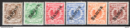 Samoa 1900 Y.T.36/41 */MH VF/F - Samoa