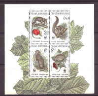 Tsjechie / Czech Republic 110 T/m 113 MNH ** WNF WWF Animals Nature (1996) - Unused Stamps