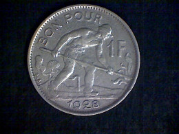 1 Franc 1928/4 , NIET GEKENDE Overslag, Raar!! - Luxembourg