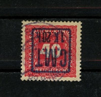 1919, Kolomea (Romanian Occupation), Postage Due Stamps, Inverted Overprint -  Used - Ucrania & Ucrania Occidental