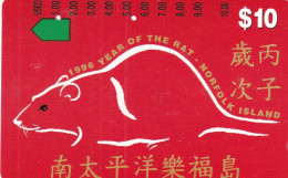 NORFOLK ISLAND - 1996 Year Of The Rat, Tirage 5000, Used - Ile Norfolk