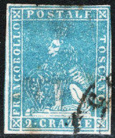 Toscana 1857 Sass.13 O/Used VF/F - Toscane