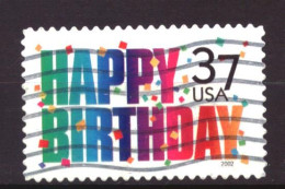 USA / United States Mi. 3517 Scott 3558 Used Happy Birthday (2002) - Gebruikt