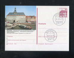 "BUNDESREPUBLIK DEUTSCHLAND" Bildpostkarte Mit Bildgleichem Stempel Ex "EMDEN" (4780) - Cartes Postales Illustrées - Oblitérées