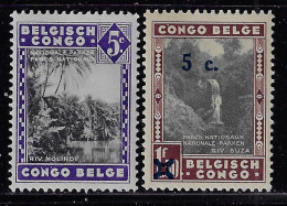 BELGIAN CONGO 1937,1941SCOTT #166,184 MH - Neufs