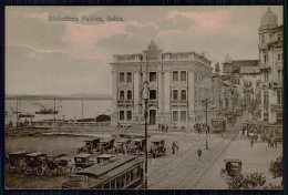 BAHIA - Bibliotheca Publica. ( Ed. Litho-Typ. Joaquim Ribeiro & Comp. K. 41480)  Carte Postale - Salvador De Bahia