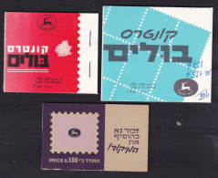 1961 1965 1972 Israele Israel STEMMI 3 Libretti MNH** 3 Booklets - Carnets
