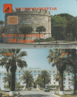 ALBANIA - Castle, Albtelecom Telecard 200 Units, Tirage 60000, 03/99, Used - Albania