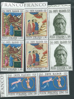 Italia, Italy 1965; Dante, Serie Completa. 3 Miniature + 1 Scultura Raffigurano La Divina Commedia, “Divine Comedy" - Christianisme