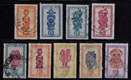 BELGIAN CONGO 1947-1950 SCOTT #231...253   9 STAMPS USED - Used Stamps