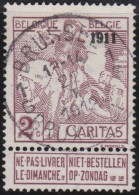 Belgie  .   OBP    .    94  (2 Scans)     .    O     .   Gestempeld     .   /   .    Oblitéré - 1910-1911 Caritas