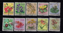 BELGIAN  CONGO 1952-53  SCOTT #271...281 10 STAMPS USED - Usados