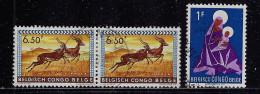 BELGIAN  CONGO 1959  SCOTT #315,319 USED - Gebruikt