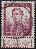 Belgie  .   OBP    .    122     .    O     .   Gestempeld     .   /   .    Oblitéré - 1912 Pellens