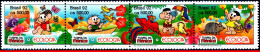 Ref. BR-2373A BRAZIL 1992 - ECOLOGY, FLOWERS, BIRDS,BUTTERFLY, FAUNA,FLORA, MI# 2479-82, MNH, COMICS 4V Sc# 2370-2373 - Segler & Kolibris