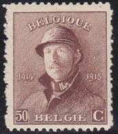 Belgie  .   OBP    .    174    .    *    .   Ongebruikt Met Gom    .   /   .    Neuf Avec Gomme - 1919-1920  Re Con Casco