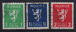 NORWAY 1940 - Canceled - Mi 207-209 - Usati