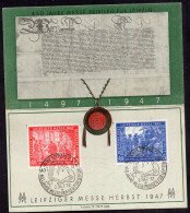 Deutsche Post - 1947 - 450 Jahre Messe- Privileg Für Leipzig - Leipziger Messe Herbst 1947 - Used