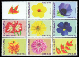 Surinam 2012 - Mi-Nr. 2559-2566 ** - MNH - Blumen / Flowers (II) - Suriname