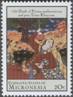 Omar Khayyam, Persian Poet, Mathematics, Science, Astronomy, Philosophy, Physician, Wine Flask, Drink, MNH Micronesia - Astronomie