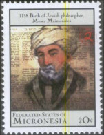 Moses Maimonides, Jewish Physician, Personal Doctor Of Saladin, Mathematician, Astronomer, Judaica MNH Micronesia - Jewish