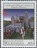 French And German Crusader Are Defeated In Damascus In 1148, Religion, Horse, Rider, History MNH Micronesia - Other & Unclassified