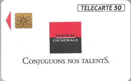 CARTE-PRIVEE-1990-D395-SO2-Série 4 Pe 4037-SOCIETE GENERALE-CONJUGUONS NOS TALENTS--R° Mat-1500Ex-NEUVE/LUXE- - Privat