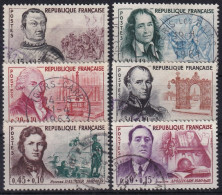 FRANCE 1961 - Canceled - YT 1295-1300 - Used Stamps