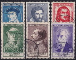 FRANCE 1956 - Canceled - YT 1066-1071 - Used Stamps