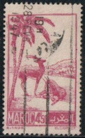 Maroc 1945 Yv. N°231B - 4f50 Rose-lilas Gazelles - Oblitéré - Gebraucht