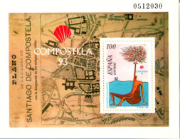 Spain 1993 Holy Year Saint Jecob De Compostella Block Issue MNH Painting By Eugenio Granell - Christianisme